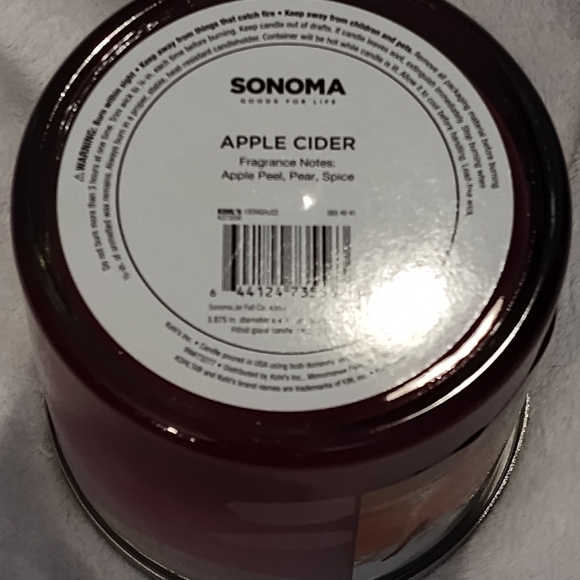 NEW! Sonoma Apple Cider 3 Wick Candle - Picture 6 of 6